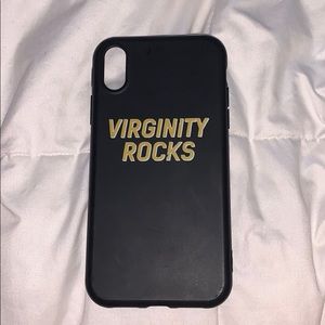 “VIRGINITY ROCKS” I phone XR CASE